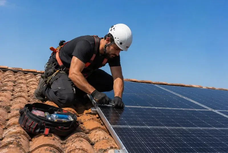 Maintenance et monitoring de panneaux solaires à Pontenx-les-Forges